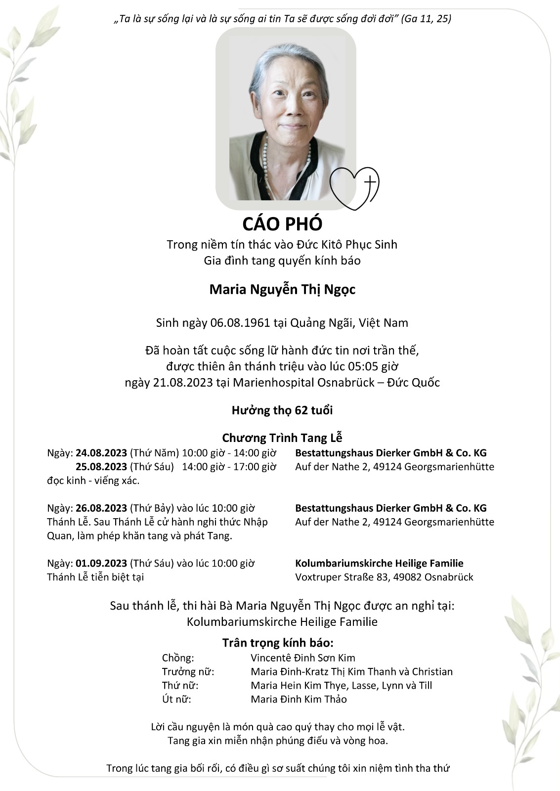 CP Maria Nguyễn Thị Ngọc